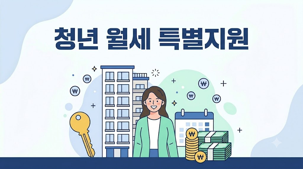 2026 청년 월세 특별지원 핵심 요약 - 월 20만원, 최대 24개월, 상시 전환 인포그래픽